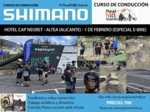 CURSO ESPECÍFICO E-BIKES HOTEL CAP NEGRET Y LA NUCIA BIKE PARK - 70€ - RESERVA 30€