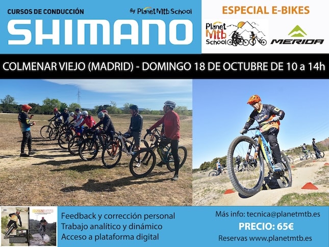 E-BIKE TÉCNICAS ESENCIALES COMPLETAS - COLMENAR VIEJO (MADRID) - 65€ - RESERVA 25€