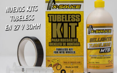 X-SAUCE: NUEVOS KITS TUBELESS MTB EN 27 Y 30 MM